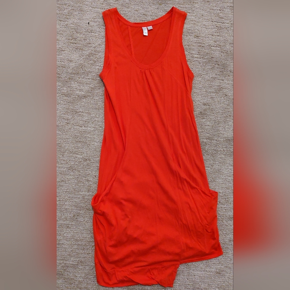 Asymmetrical Orange Dress